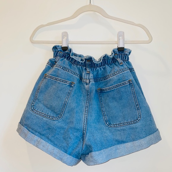 Princess Polly Open Road Denim Paper Bag Shorts - Picture 2 of 3